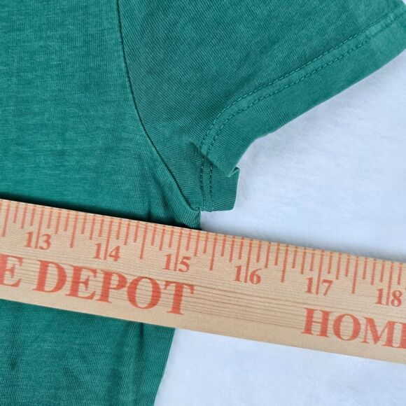 Madewell Slim Shrunken Tee Green XXS 100% Cotton Essential Lightweight Crew - Picture 9 of 12